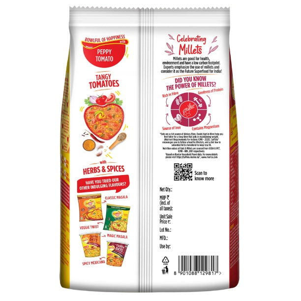 Saffola Peppy Tomato Masala Oats Pouch 500 g