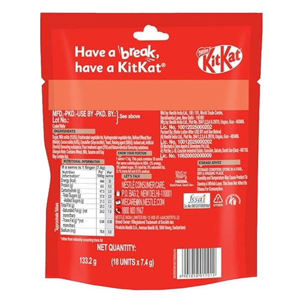 Nestle Kitkat Share Bags (Pack Of 5) 138.6 g