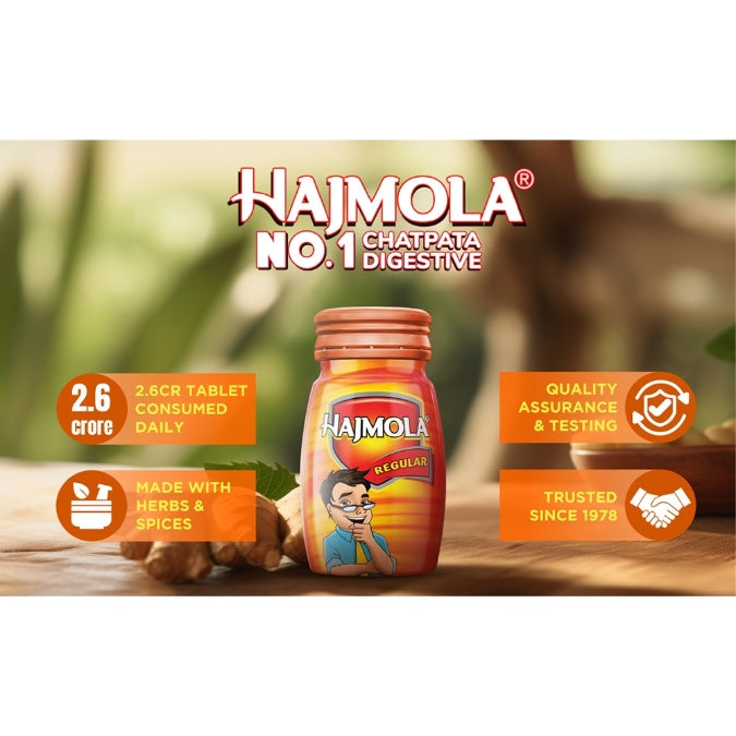 Dabur Hajmola Regular Bottle 120 pcs