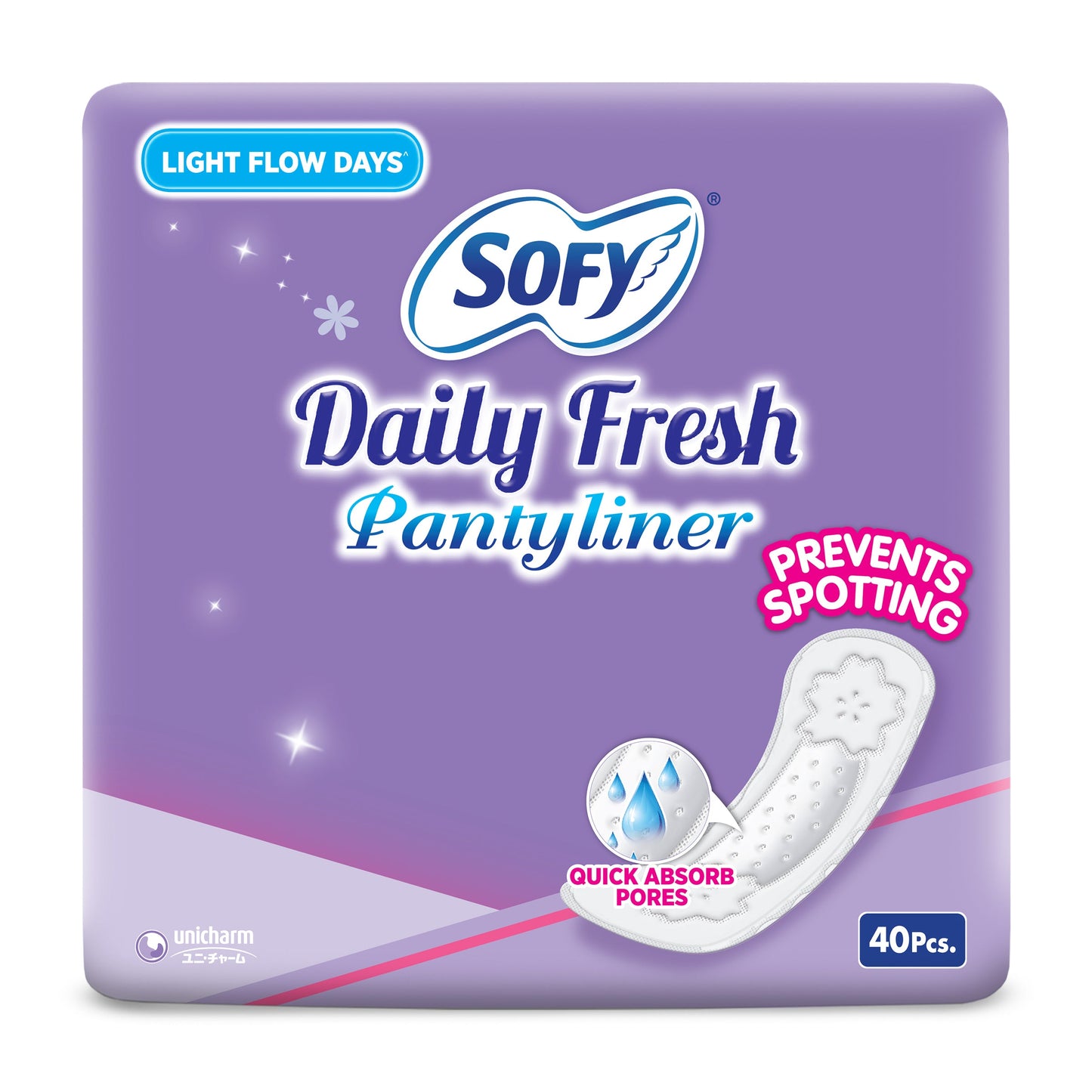 Sofy Panty Liner Daily Fresh 40 pcs