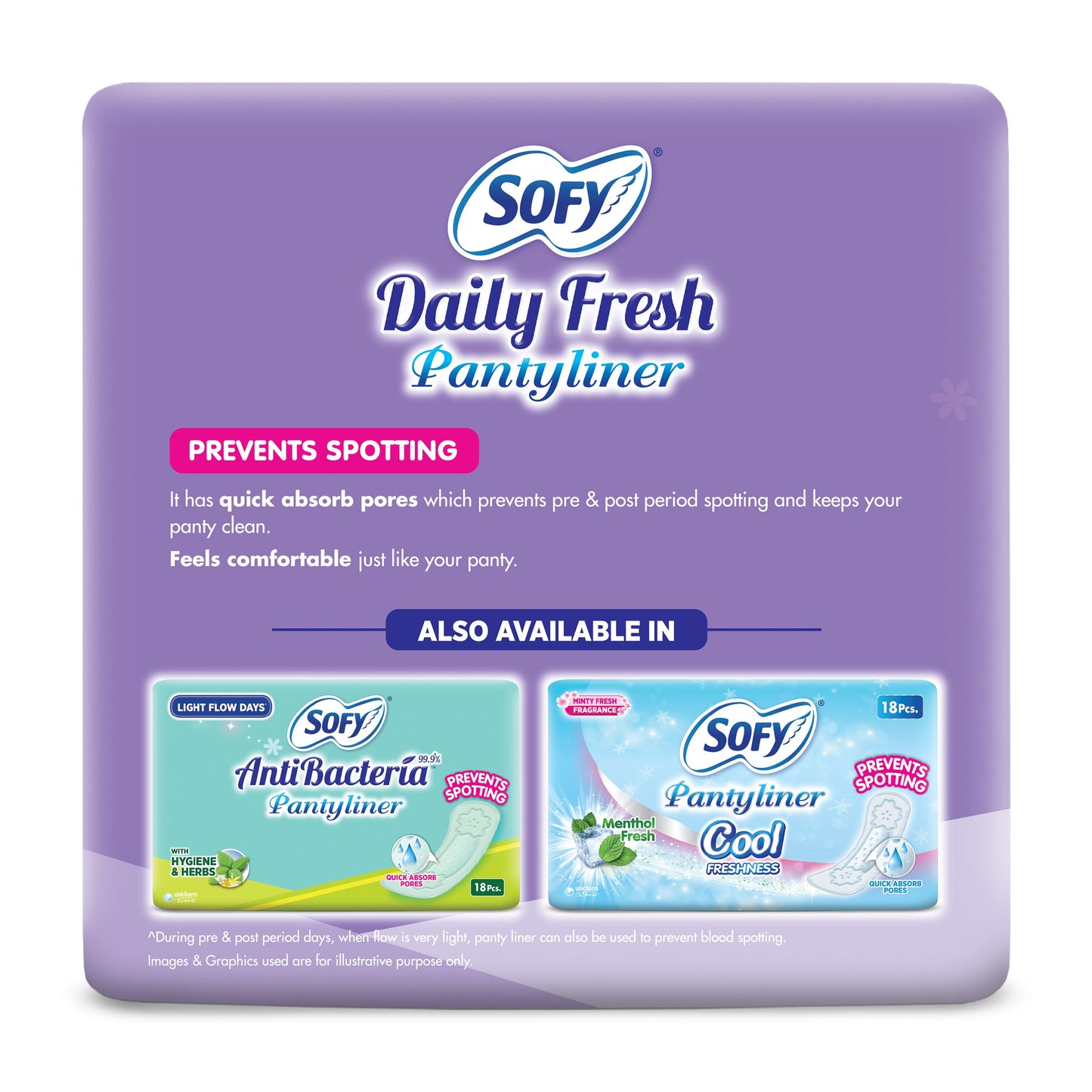 Sofy Panty Liner Daily Fresh 40 pcs