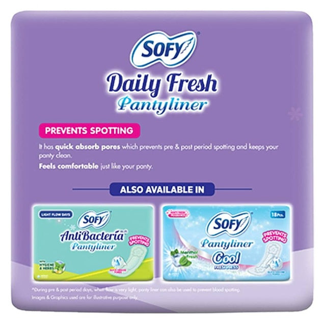 Sofy Panty Liner Daily Fresh 40 pcs