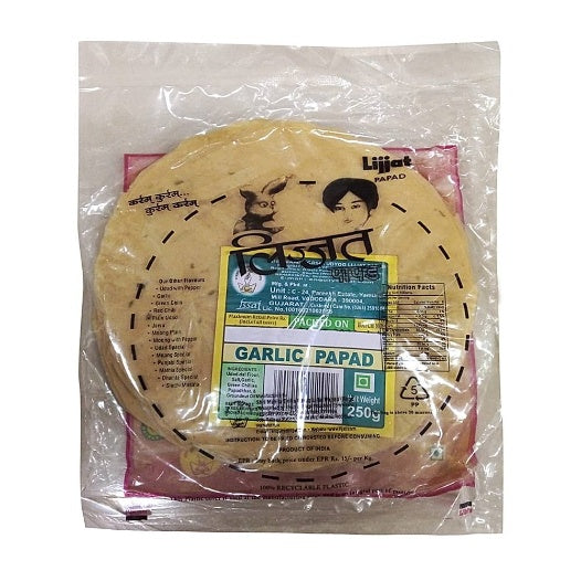 Lijjat Garlic Papad 250 g
