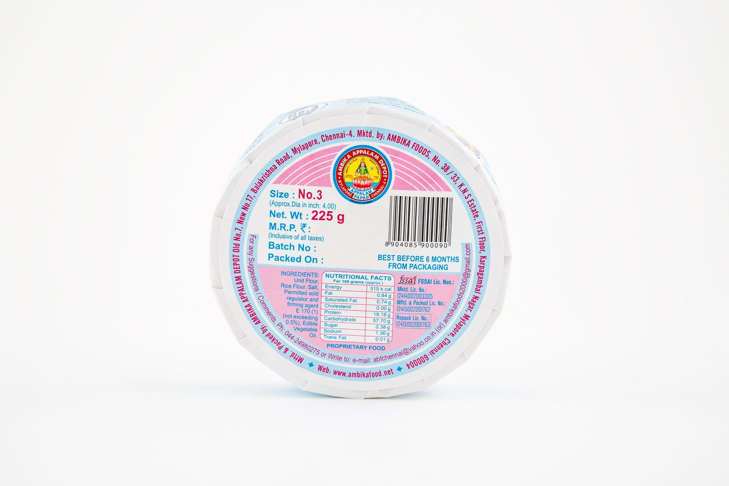 Ambika Appalam Papad 225 g