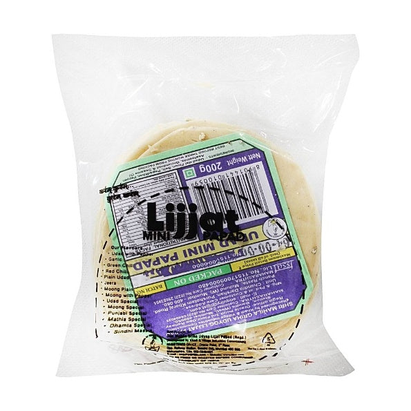 Lijjat Mini Udad Papad 200 g