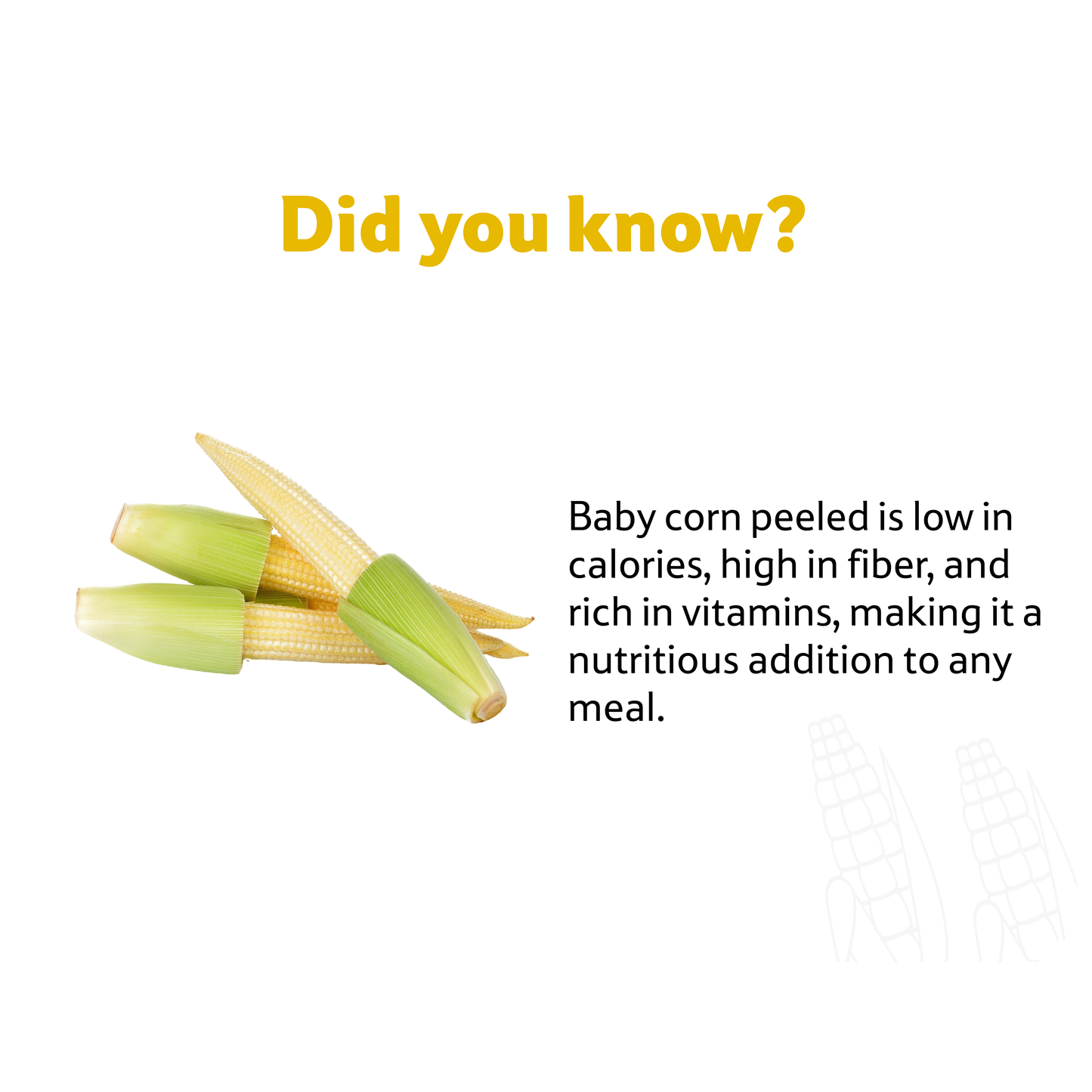 Baby Corn Peeled, 120 g