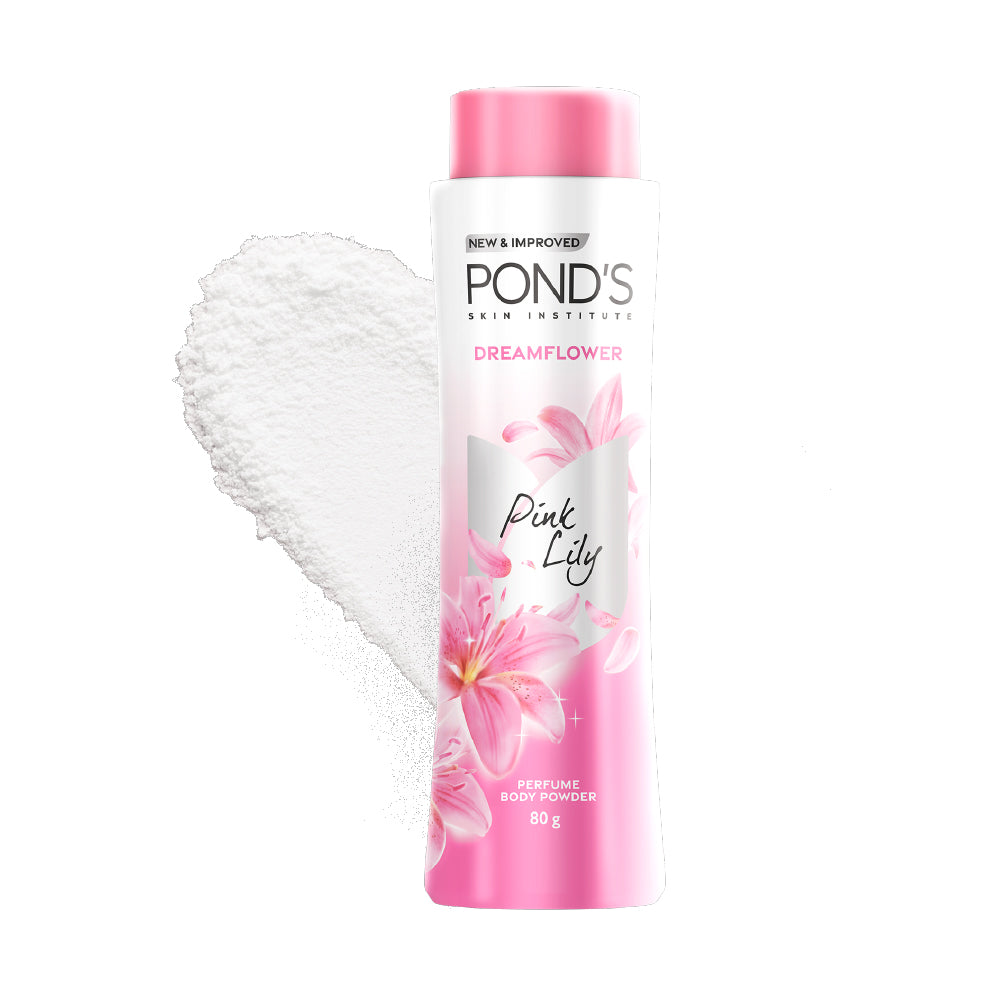 Ponds Dreamflower Fragrant Talcum Powder, Pink Lily 100 gm