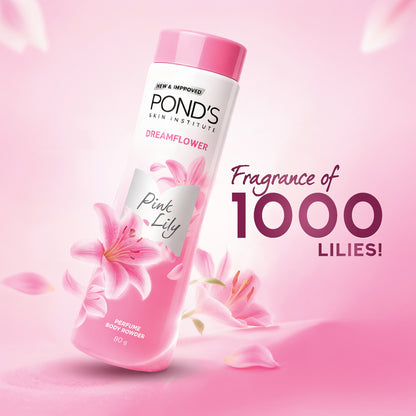 Ponds Dreamflower Fragrant Talcum Powder, Pink Lily 100 gm