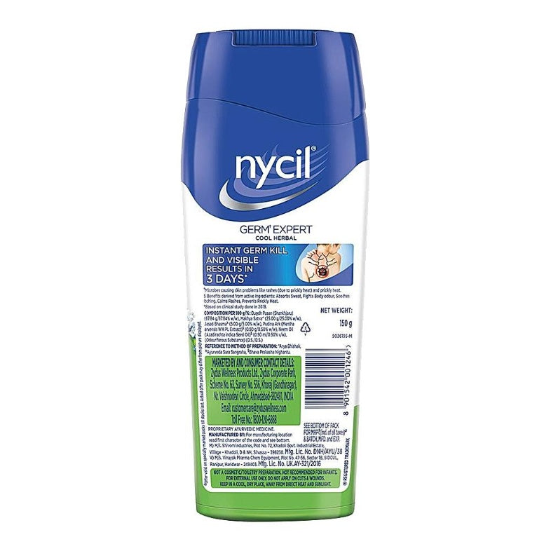 Nycil Cool Herbal Prickly Heat Powder 150 g