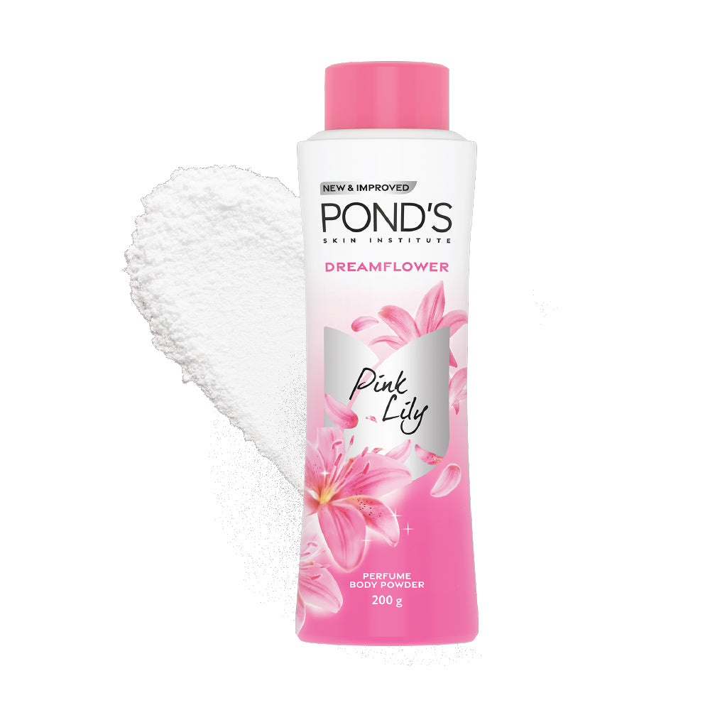 Ponds Dreamflower Fragrant Talcum Powder, Pink Lily 200 gm