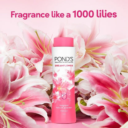 Ponds Dreamflower Fragrant Talcum Powder, Pink Lily 200 g
