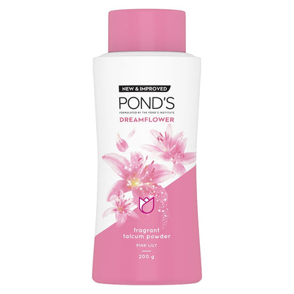 Ponds Dreamflower Fragrant Talcum Powder, Pink Lily 200 g