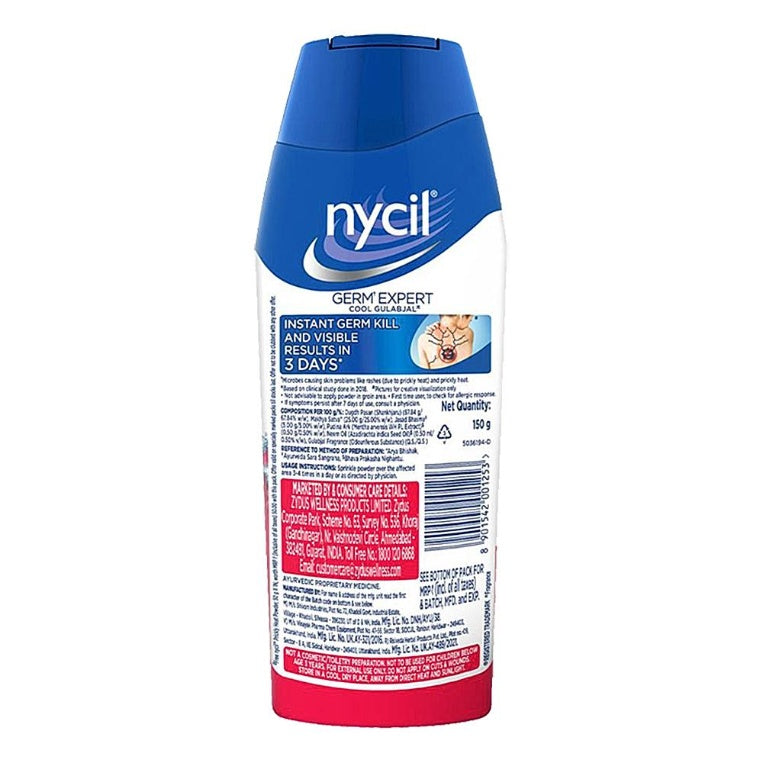 Nycil Cool Gulabjal Prickly Heat Powder 150 g
