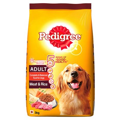 Pedigree Adult Meat & Rice 3 kg