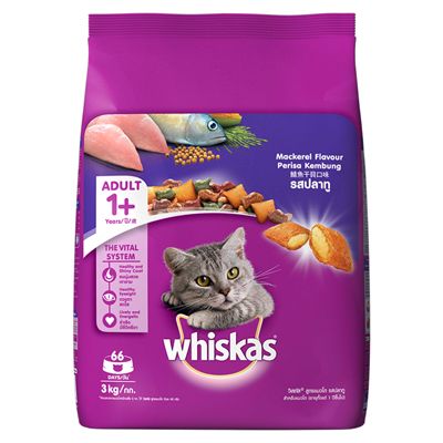 Whiskas Adult Pocket Mackerel 3 Kg