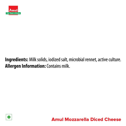 Amul Diced Mozzarella Cheese 1 kg