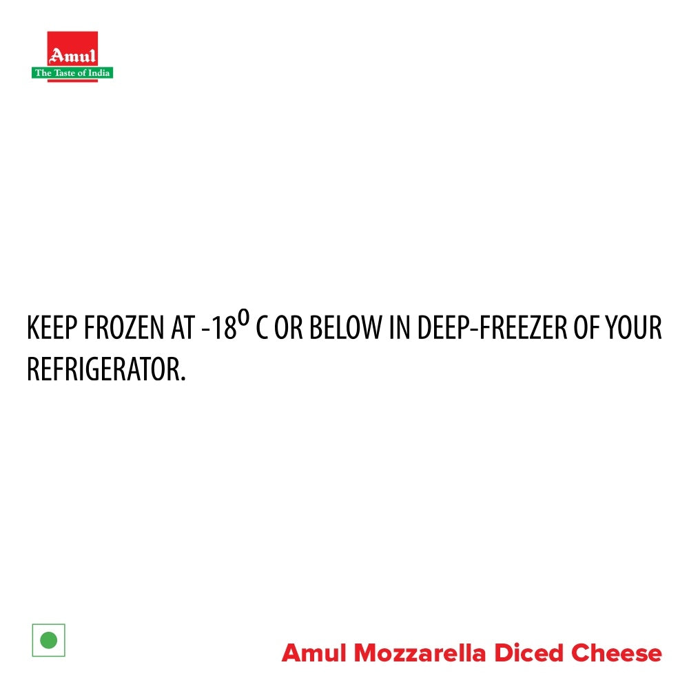 Amul Diced Mozzarella Cheese 1 kg