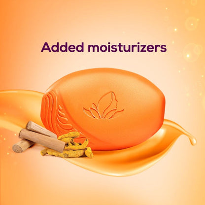 Santoor Sandal And Turmeric Soap 125 g (pack of 4)