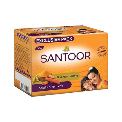 Santoor Sandal & Turmeric Bathing Soap 4x150 g