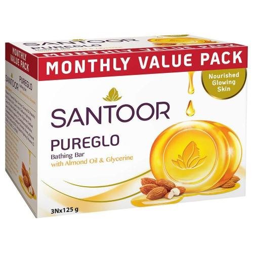 Santoor Glycerine Soap 3X125 Gm