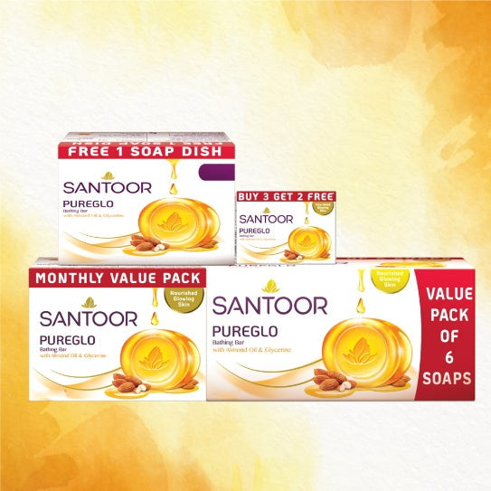 Santoor Glycerine Soap 3x125 g