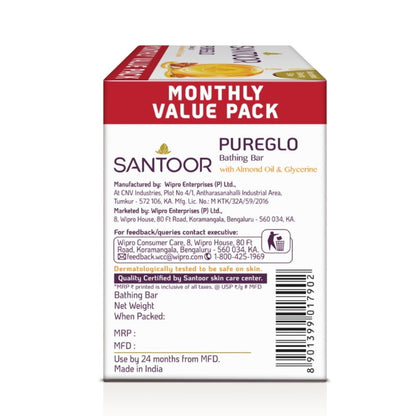 Santoor Glycerine Soap 3x125 g