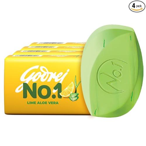 Godrej No.1 Lime Aloe Vera Soap (3+1) 400 g