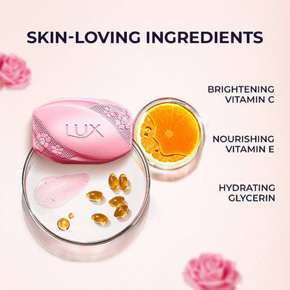 Lux Soft Glow Rose & Vitamin E For Glowing Skin Beauty Soap Mega Pack 3x150 g