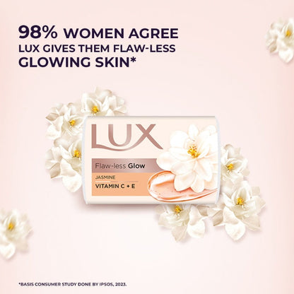 Lux Velvet Glow Jasmine & Vitamin E For Glowing Skin Beauty Soap Mega Pack 3x150 g