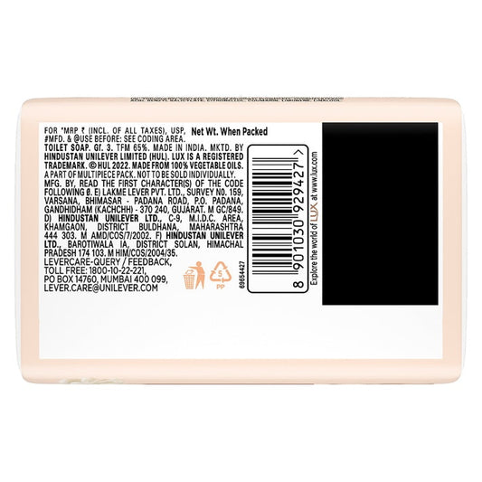 Lux Velvet Glow Jasmine & Vitamin E For Glowing Skin Beauty Soap Mega Pack 3x150 g