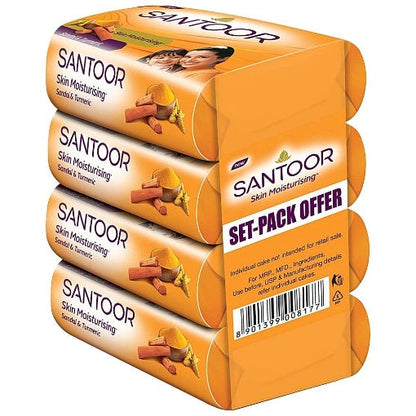 Santoor Sandal & Turmeric Soap 4x75 g