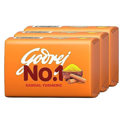 Godrej No.1 Sandal & Turmeric Soap (3+1) 600 g