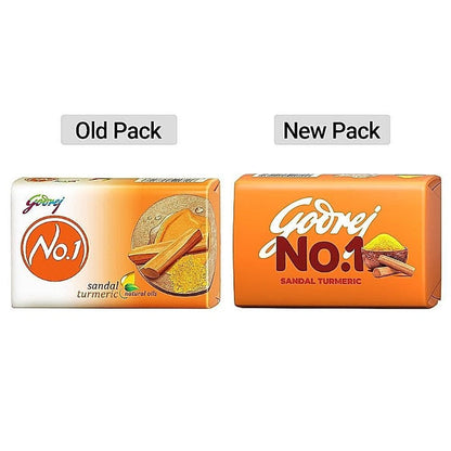 Godrej No.1 Sandal & Turmeric Soap (3+1) 600 g