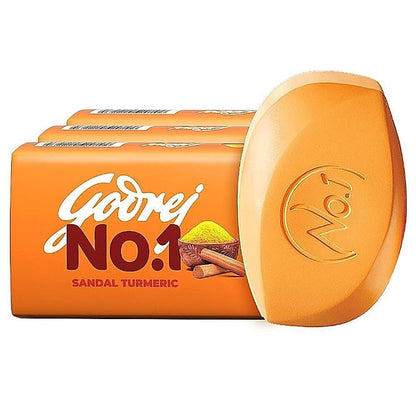 Godrej No.1 Sandal & Turmeric Soap (3+1) 600 g