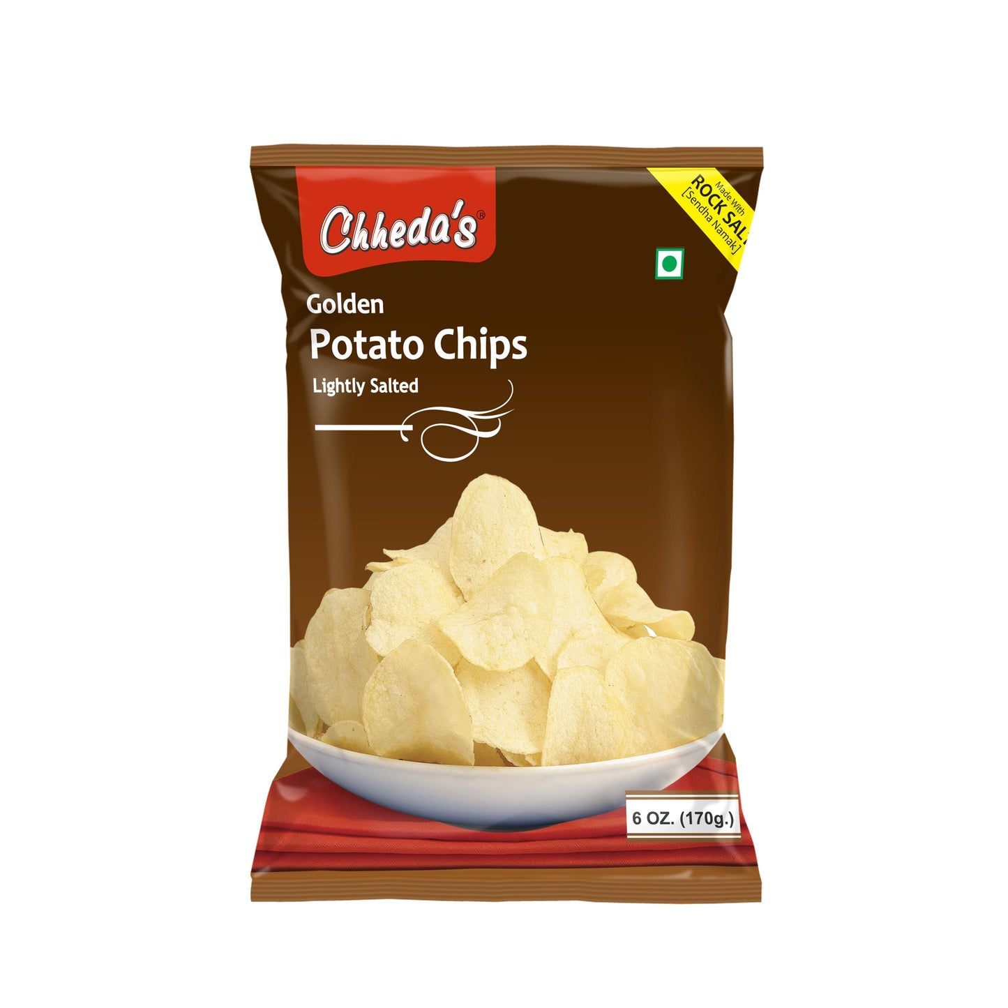 Chheda'S Golden Plain Salted Chips 170 g