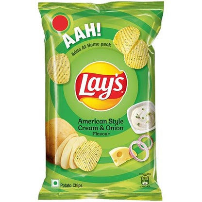 Lays American Cream Onion Potato Chips 82 gm