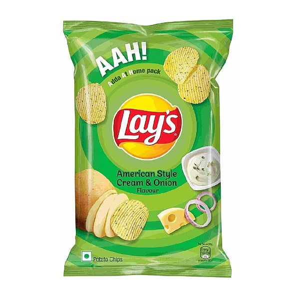 Lays American Cream Onion Potato Chips 82 g