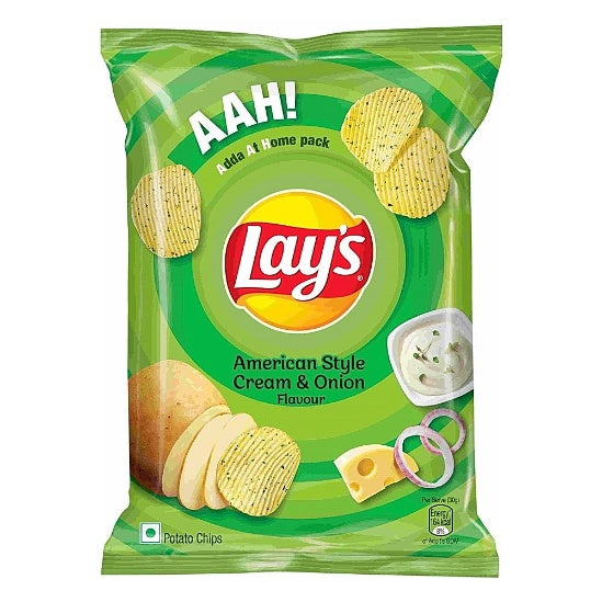 Lays American Cream Onion Potato Chips 143 g