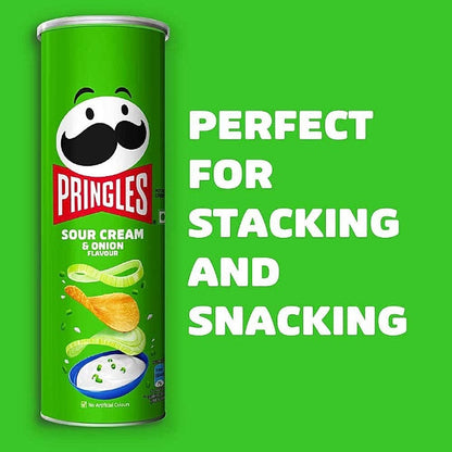 Pringles Sour Cream And Onion Potato Chips 107 g