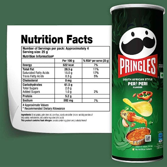Pringles South African Style Peri Peri Flavour 102 g