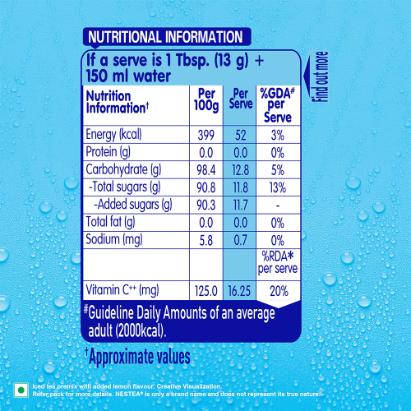 Nestea Ice Tea Premix Lemon 400 gm