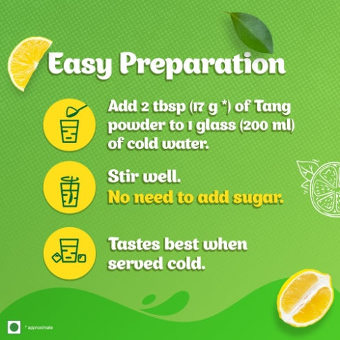 Tang Lemon Instant Drink Mix Pouch 500 g