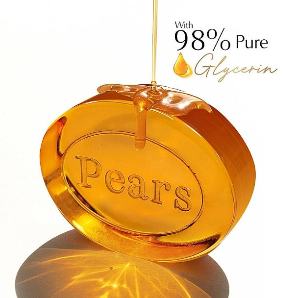 Pears Moisturising Bathing Bar Soap With Glycerine Pure & Gentle - For Golden Glow 3x125 g