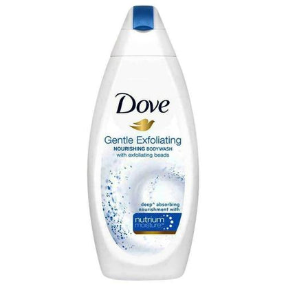 Dove Gentle Exfoliating Nourishing Body Wash 190 ml (free loofah)