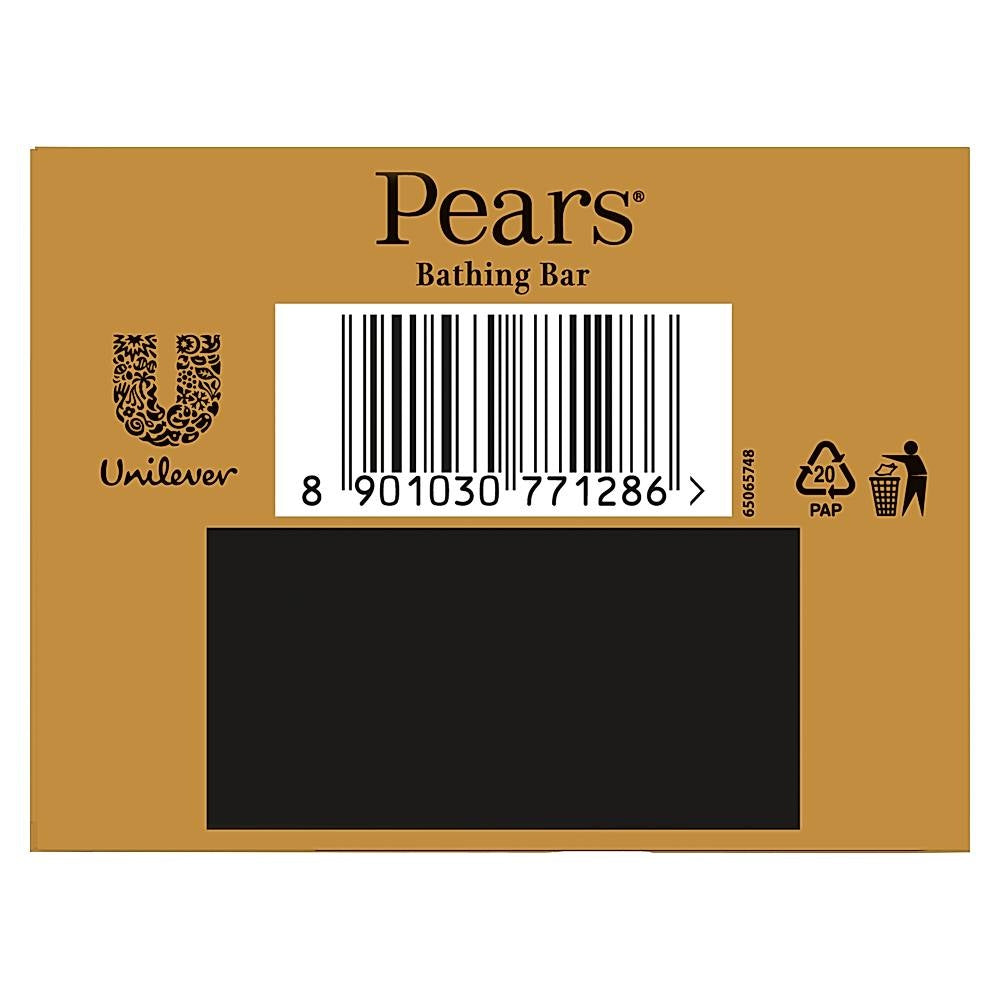 Pears Moisturising Bathing Bar Soap With Glycerine Pure & Gentle For Golden Glow 5x125 g