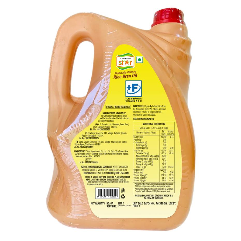 Star Rice Bran Oil Jar 4.35 kg