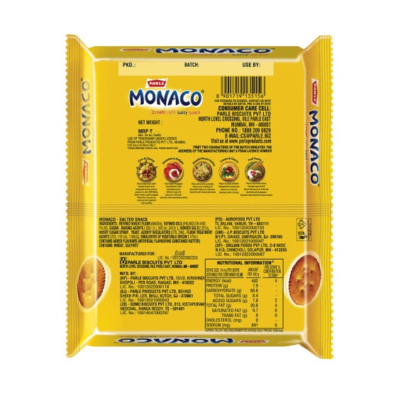 Parle Monaco Classic Salted Cracker 185.6 g