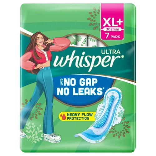 Whisper Ultra Clean Xl Wings Sanitary Pads 7 Pcs