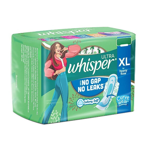 Whisper Ultra Clean XL Wings Sanitary Pads 15 pcs