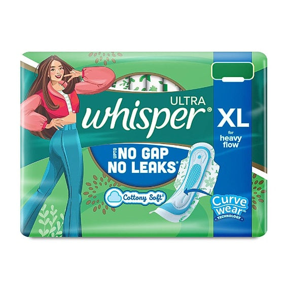Whisper Ultra Clean XL Wings Sanitary Pads 15 pcs